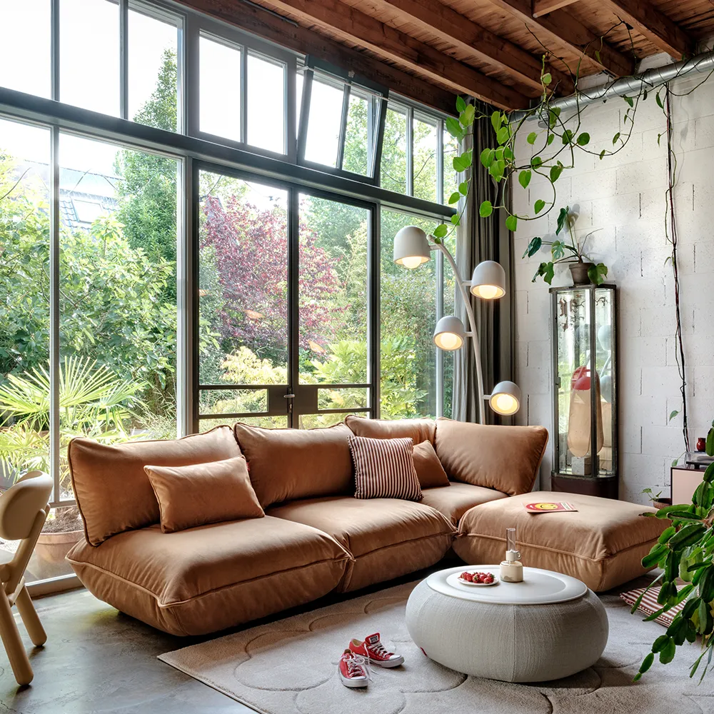 Sumo Corner module Velvet Recycled Almond