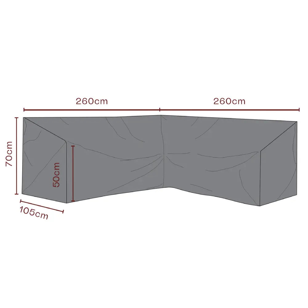 Furniture cover Corner sofa 260/260x70 cm waterproof