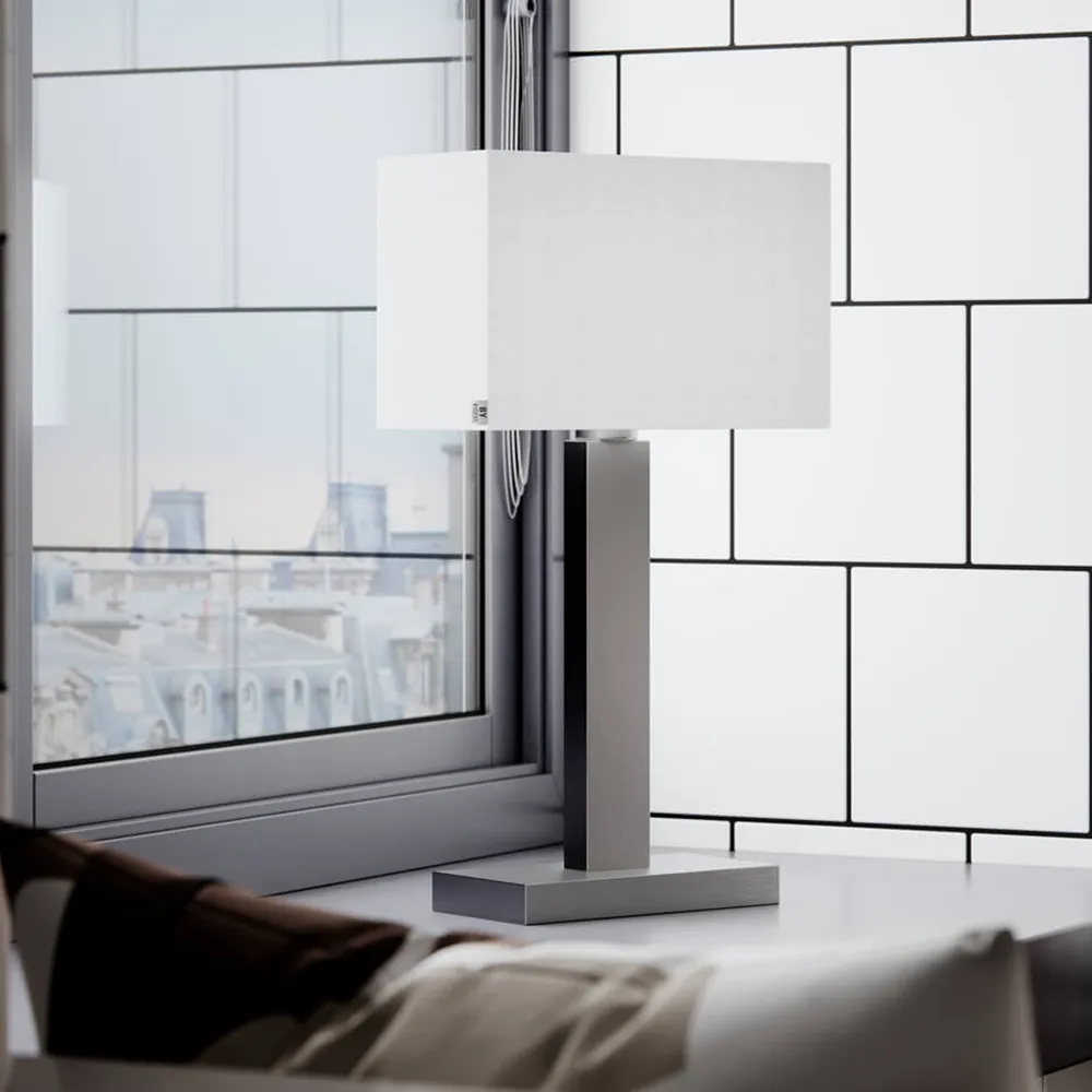 Prime Table lamp 47 cm brushed steel