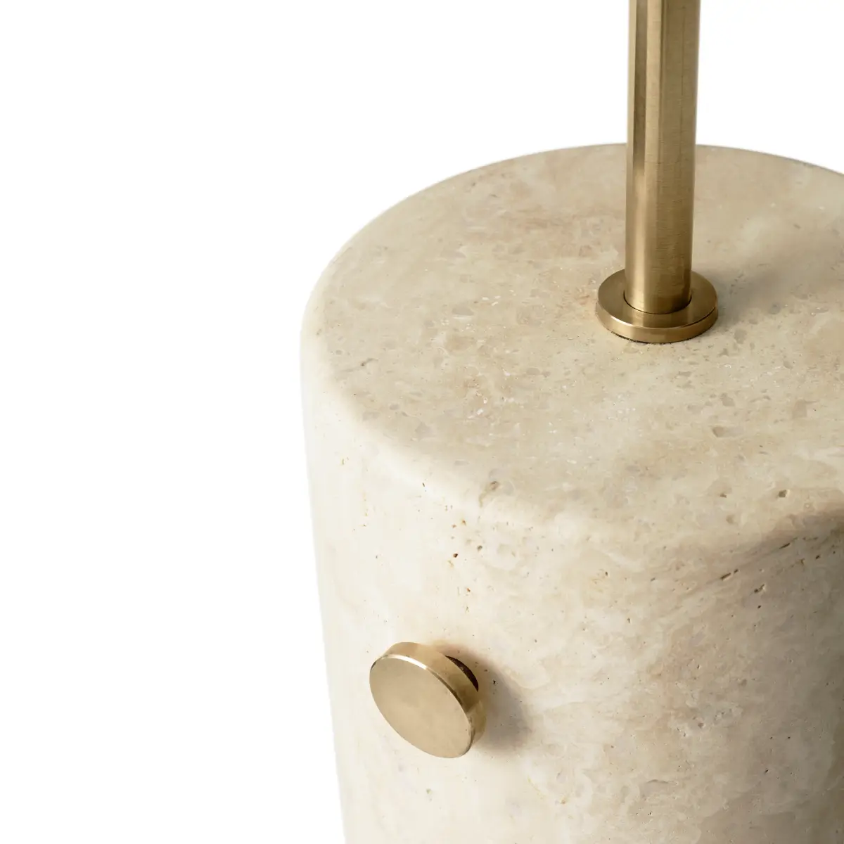 JWDA Floor lamp Travertine, Sand/Brass, Brushed