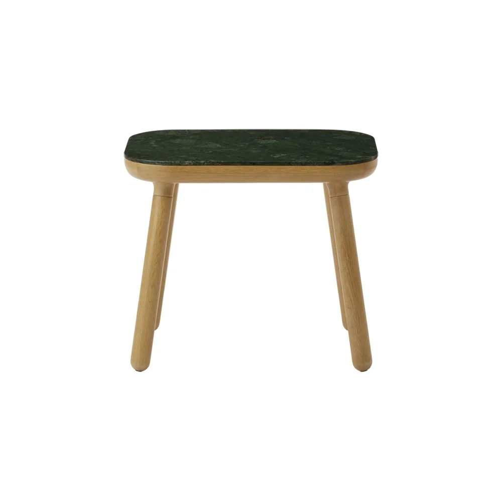Paff Side Table Oak/Green Marble