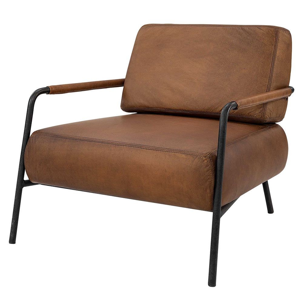 Sinclair Armchair Brown Leather