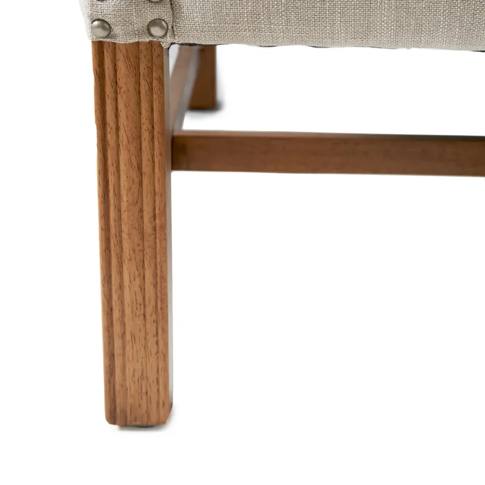 Franklin Park wingback armchair linen flax