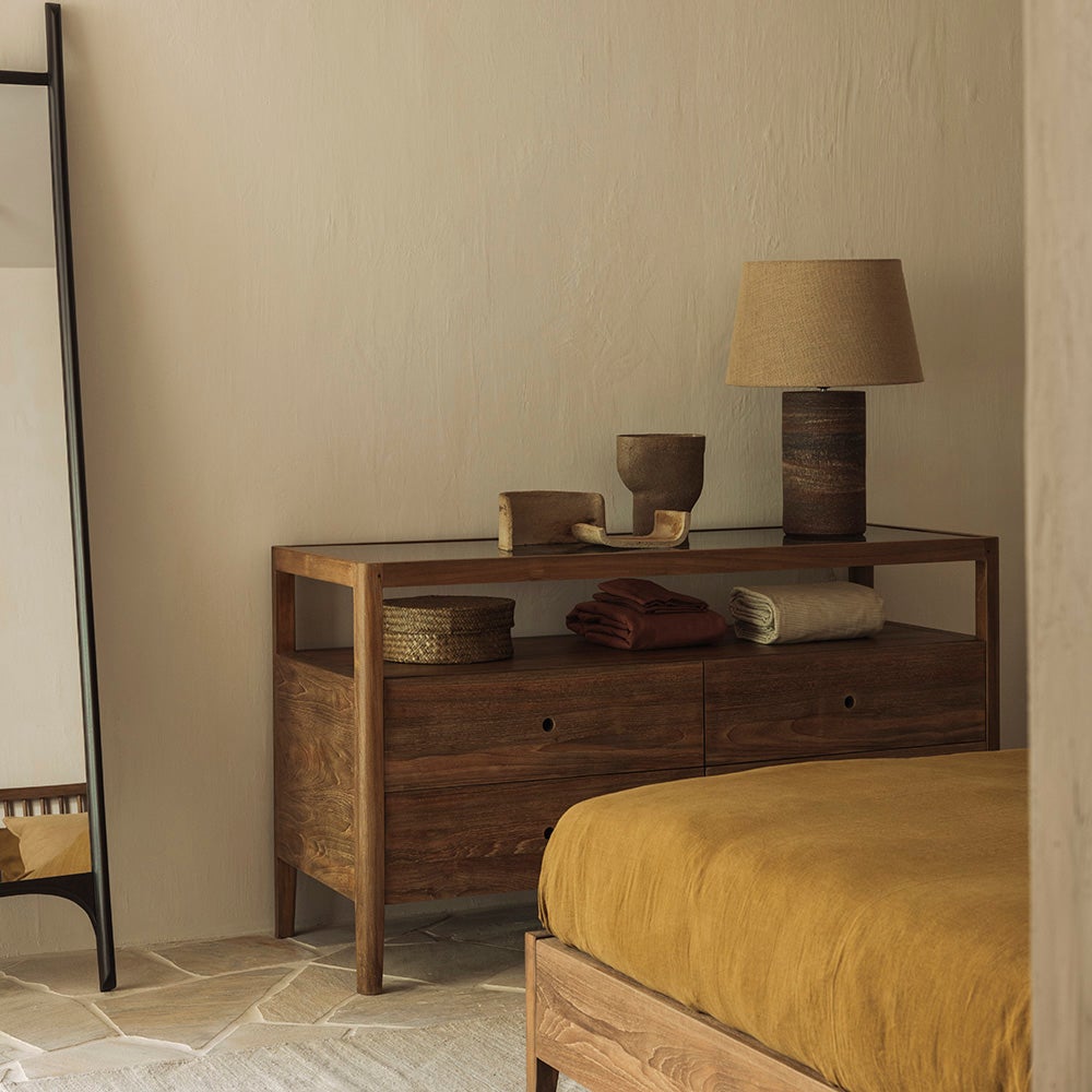 Spindle Chest of Drawers Reclaimed Teak