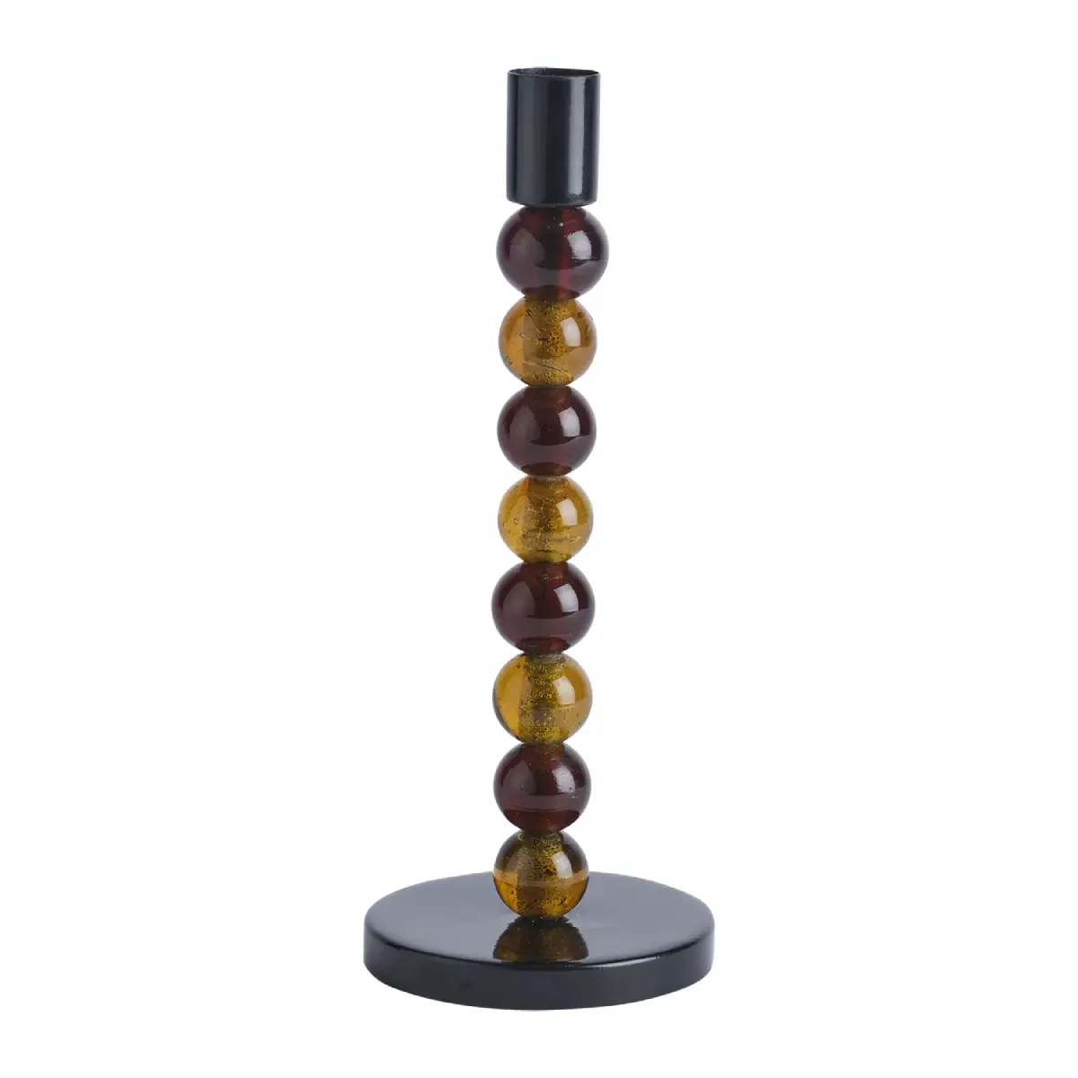  ISABELLE Candlestick H 23 cm Brown/Black