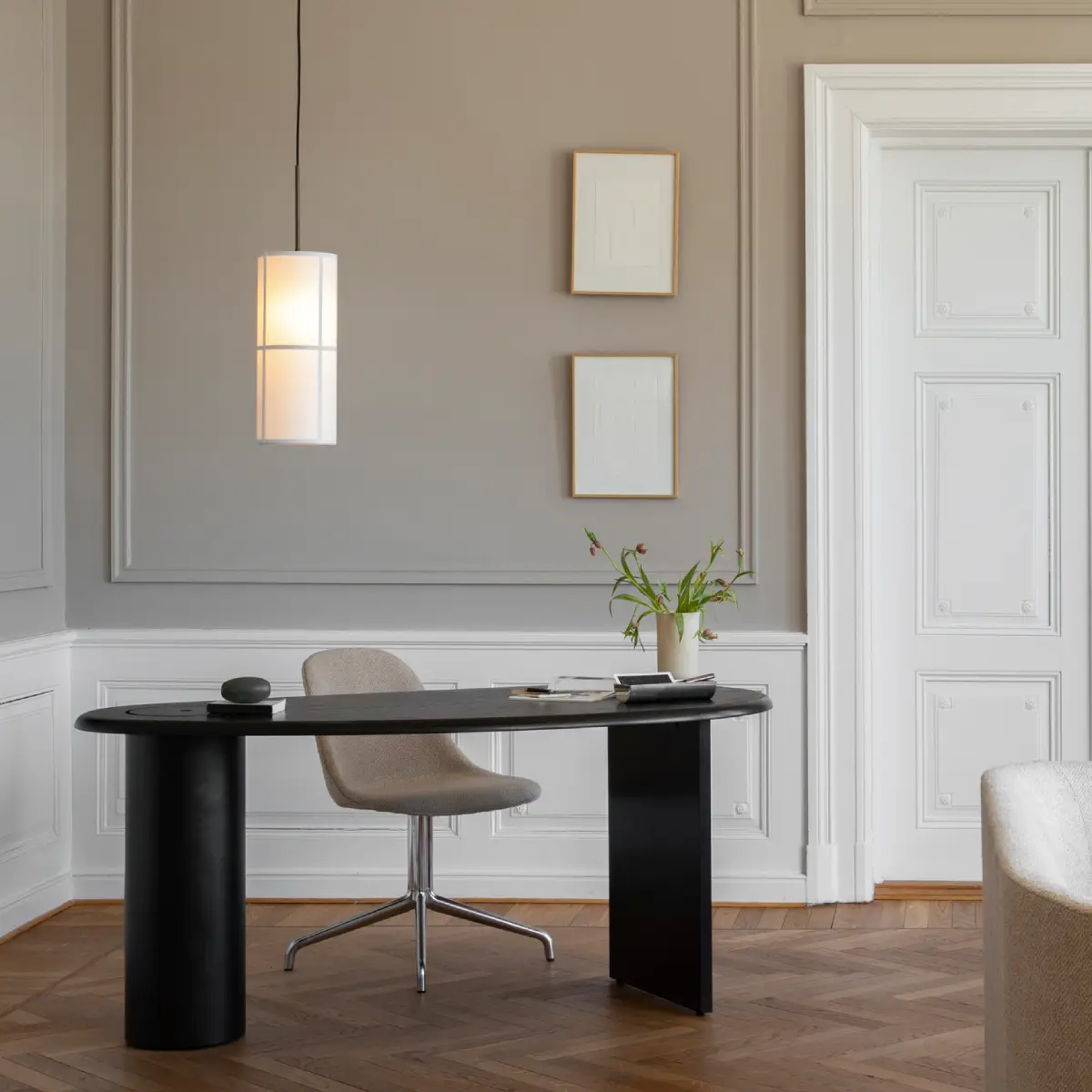 Hashira Ceiling Lamp Single Large Raw