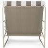 Desert Armchair Stripe Cashmere/Chocolate