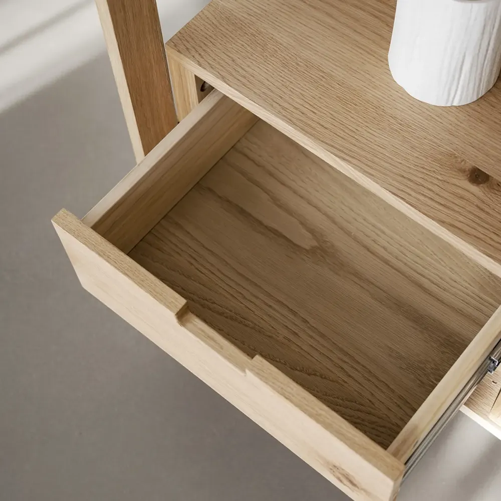 Hazelton display cabinet oak