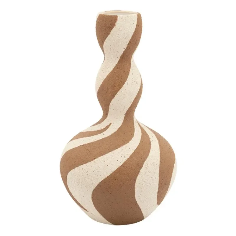 Zaya 2 23x23x40 cm Earthenware Brown