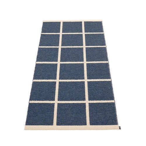 Woven Rug Criss Dark Blue 70x150 cm