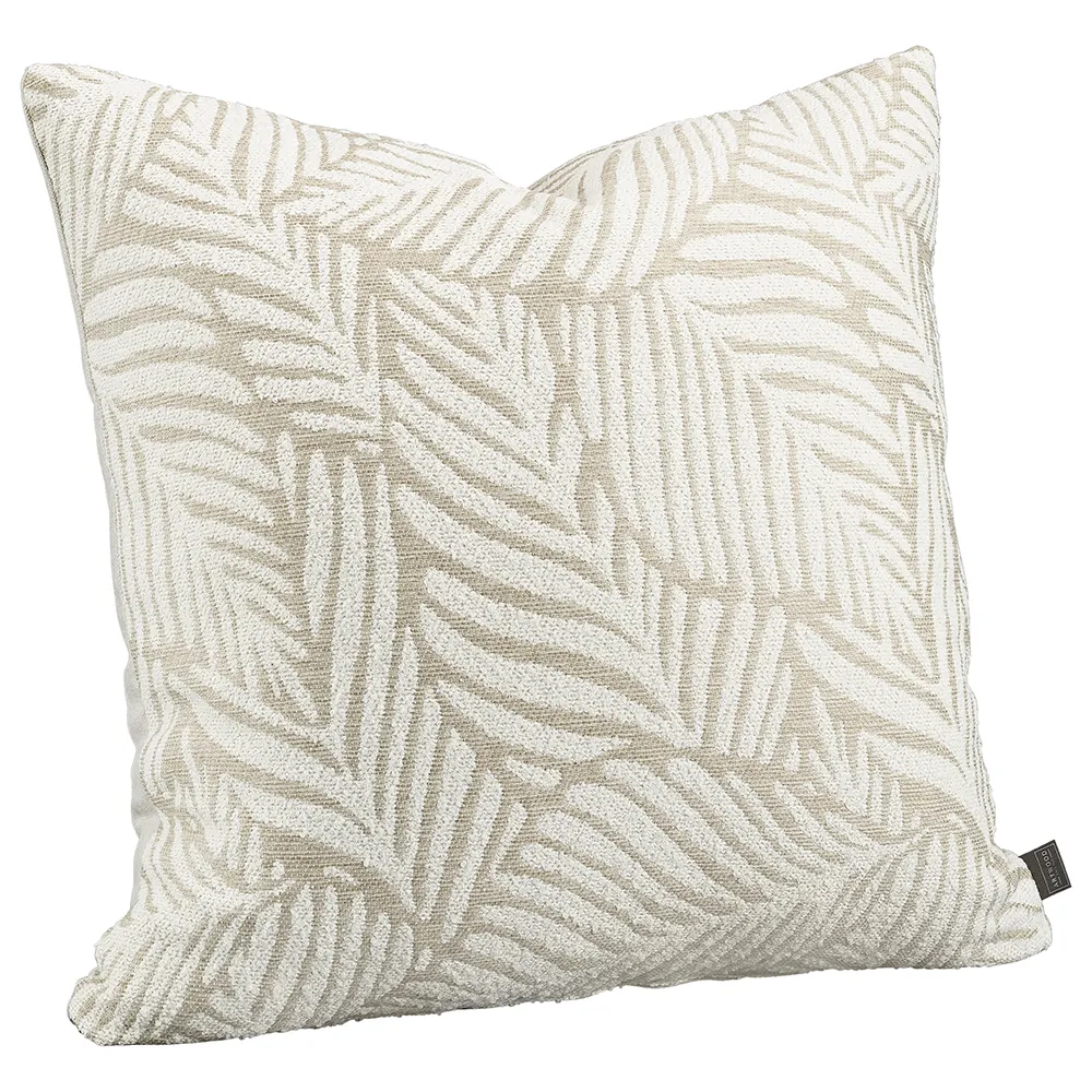 Nomad Leaf Cushion Cover Natural 50x50 cm