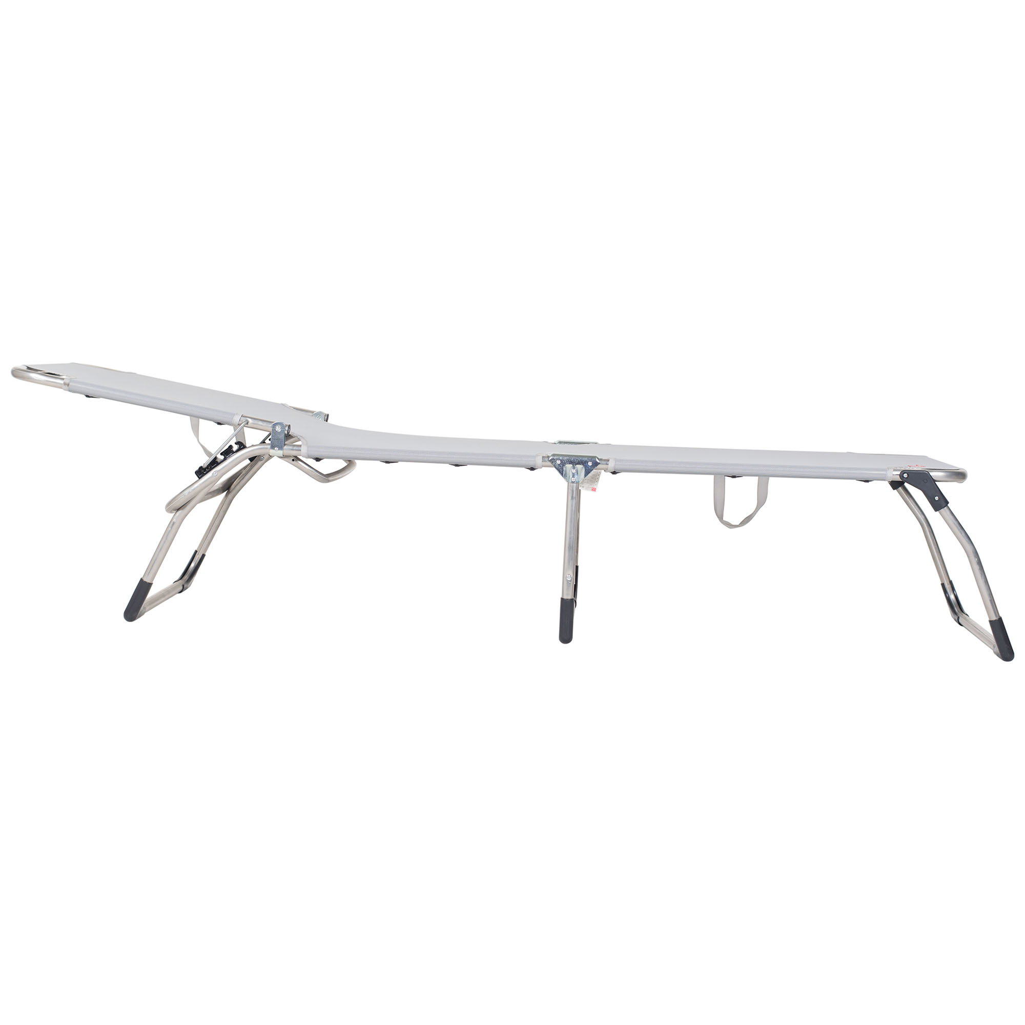 Amigo sunbed xxl grey aluminium/textilene