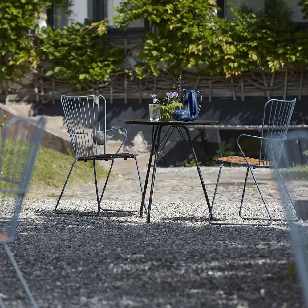 Paon dining chair black steel