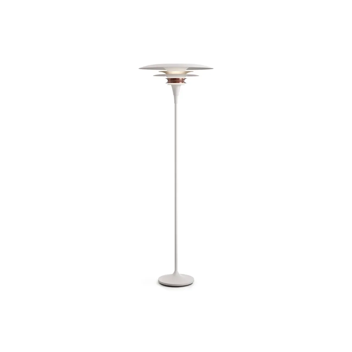Diablo floor lamp Ø50 cm metal matt white/rosé silver