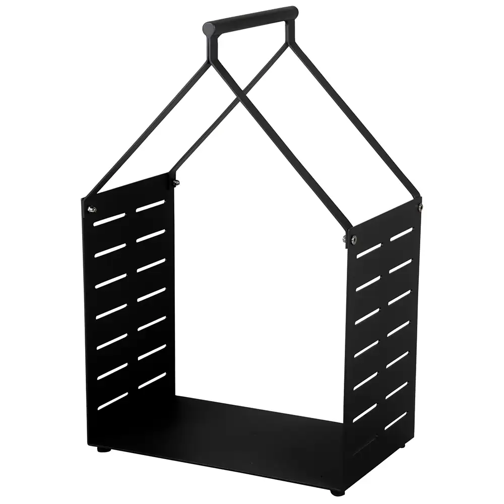 Belfort wood basket black