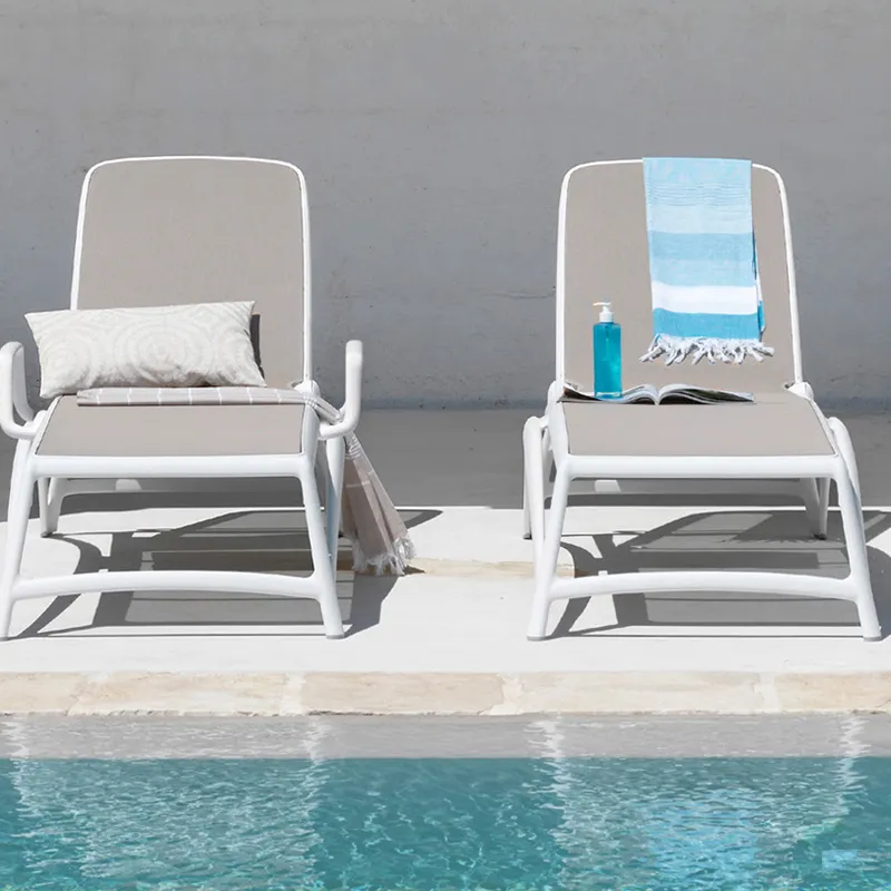 Atlantico sunbed White-Tortora