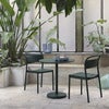 Linear Steel Dining chair Dark Green 