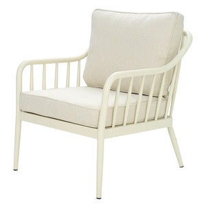 Coleville armchair  Pearl white / Dot beige