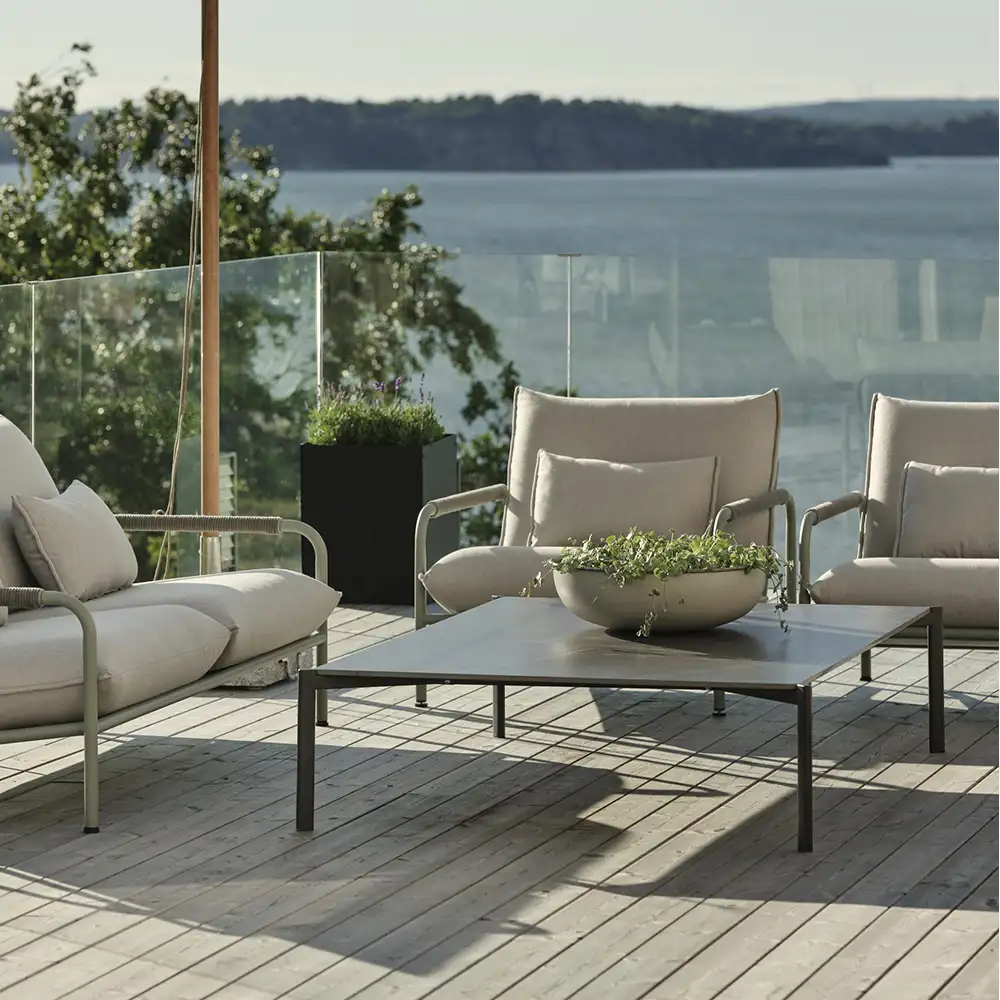 Hallavara coffee table 162x112 cm black