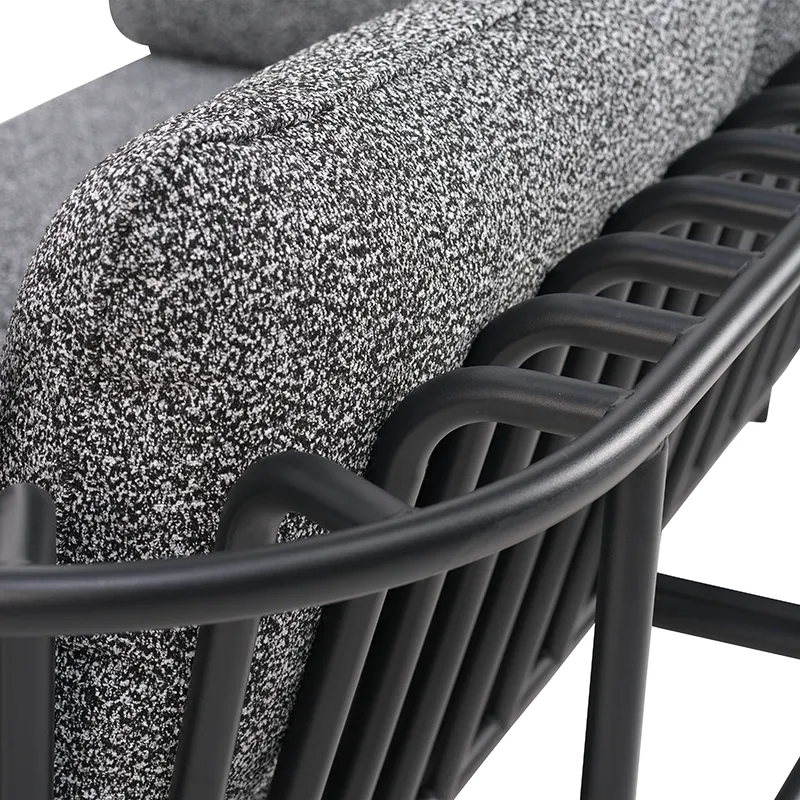 Collier armchair Black / Teddy black