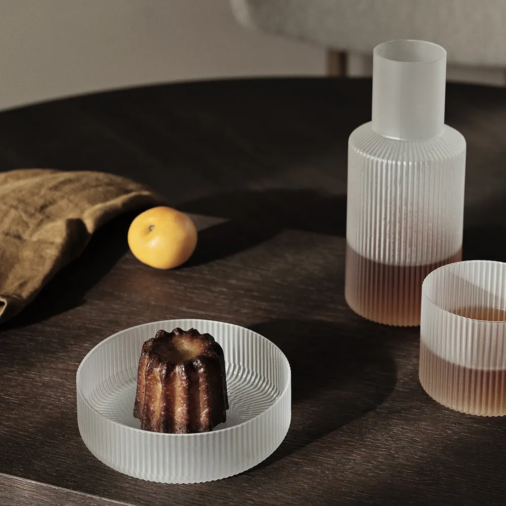 Ripple Serving Bowls - Set of 4 - Frosted