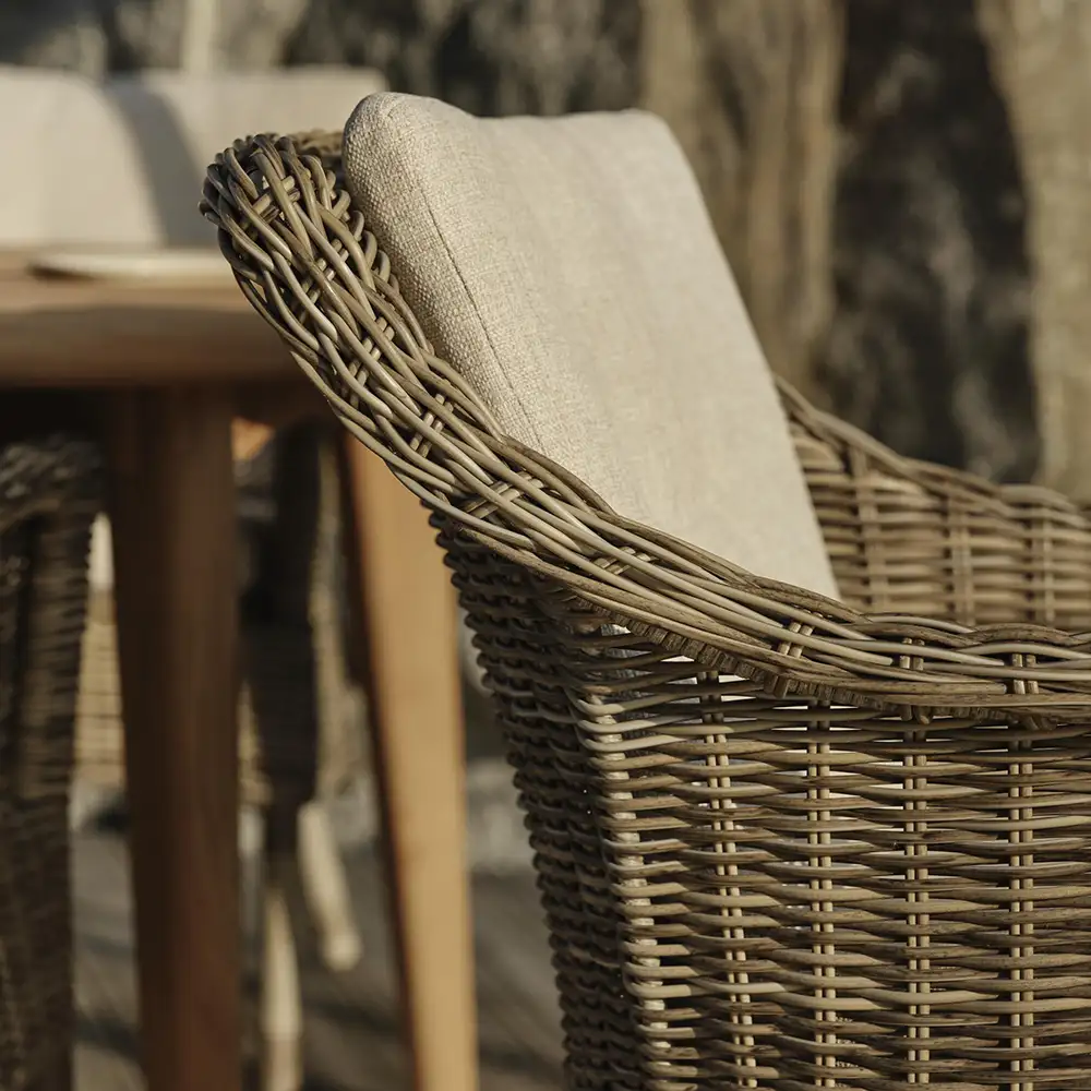 Lenora rattan armchair incl. seat cushion