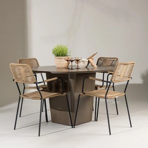 Lindos Armchair Latte 2-pack