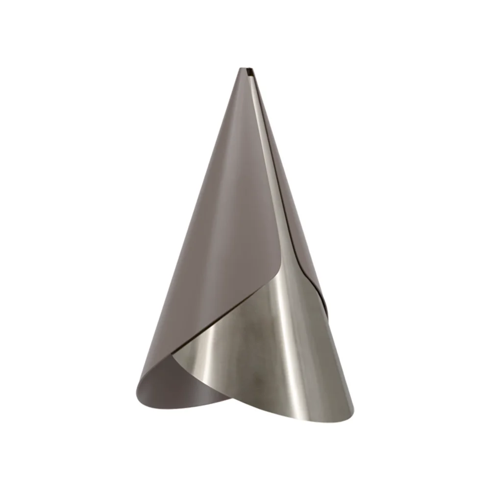 Cornet Lampshade Umber/Steel