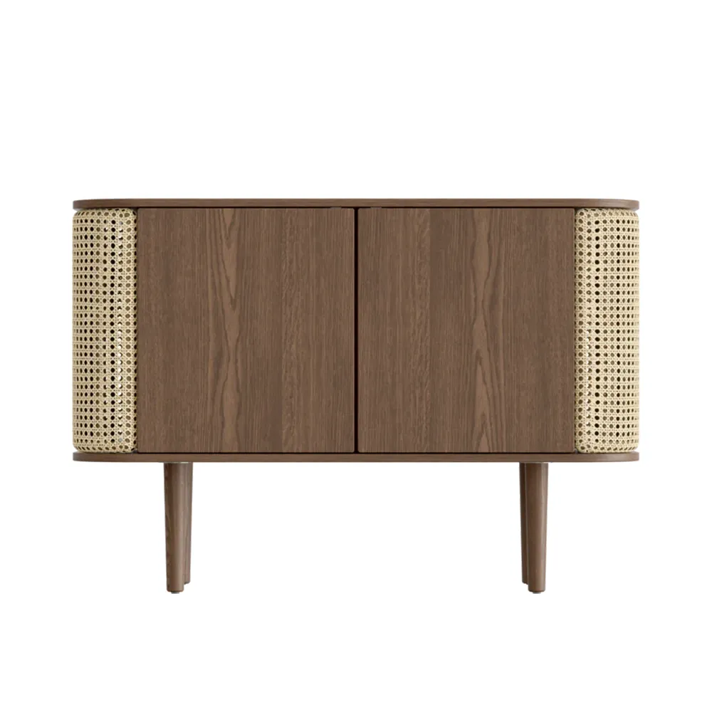 Treasures 2-door cabinet Dark Oak/Venetian Cane