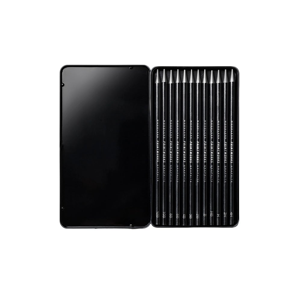 12 Colour pencils - Graphite