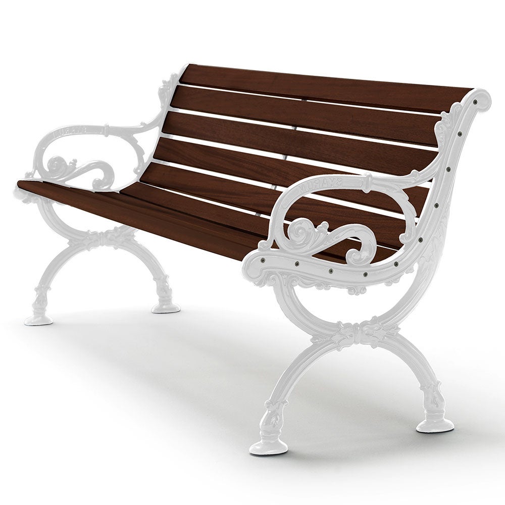 Sofa Byarum 155cm white / brown glazed pine