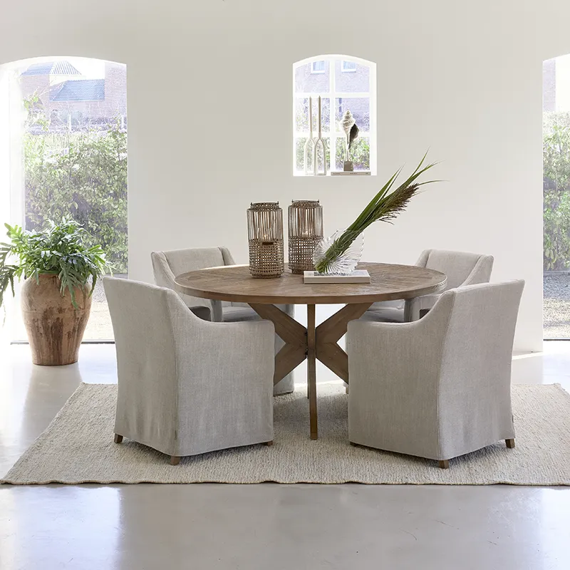 Firenze dining chair mouline linen fabulous flax