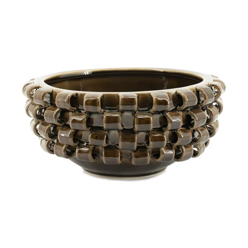 Bowl Loopa - brown 36x36x39 cm