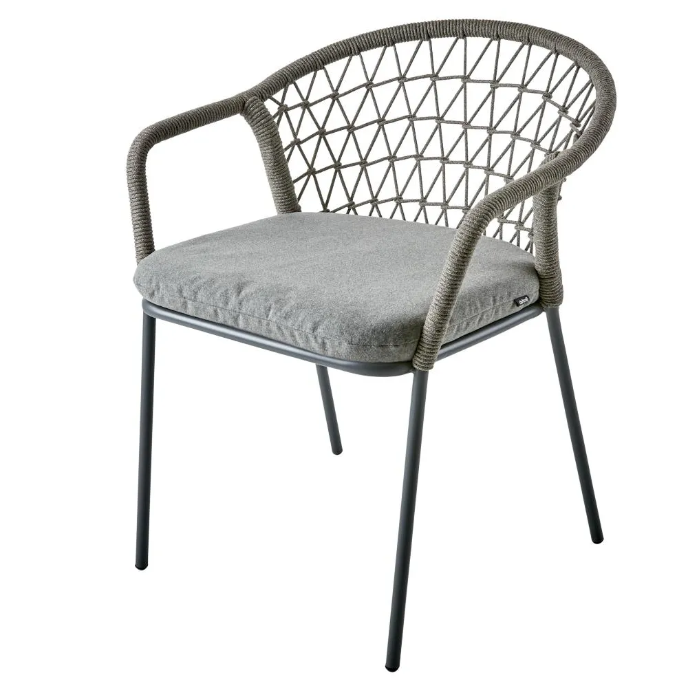 Brady Chair with armrest Anthracite