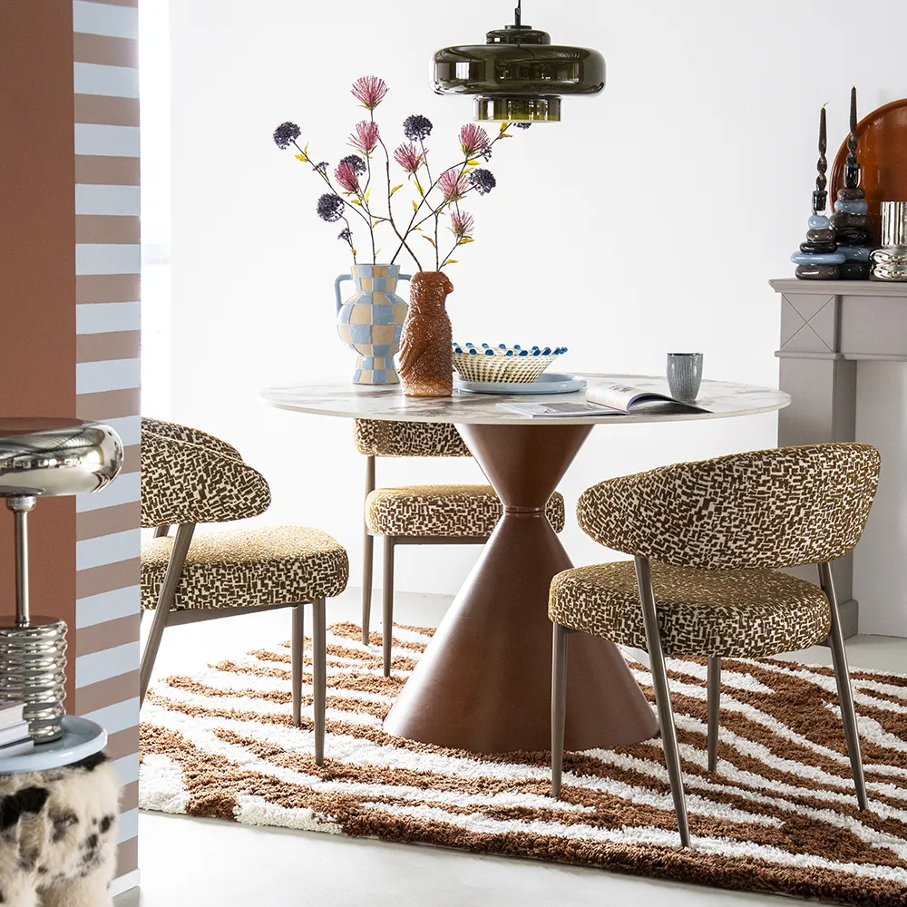 Dining Chair Miso Brown with armrest