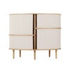 Audacious Highboard Cabinet Oak/White Sands