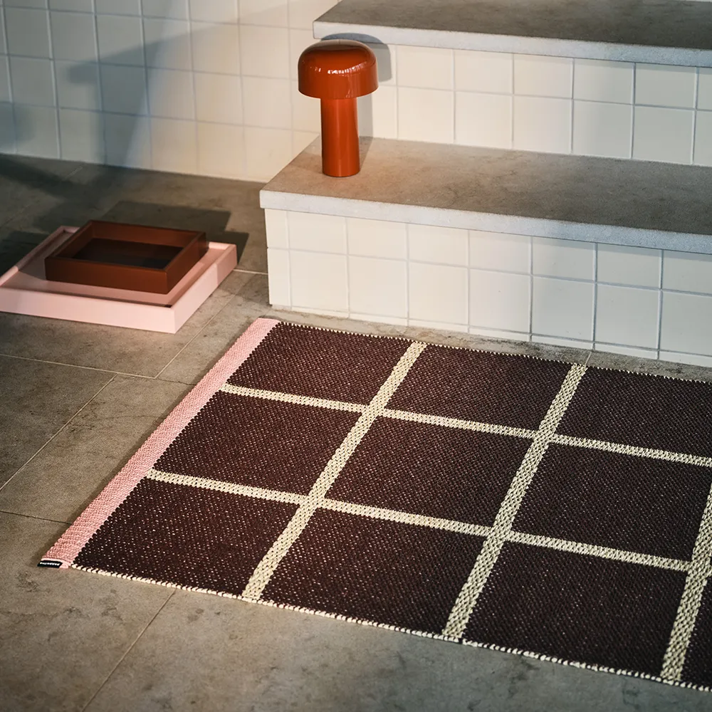 Woven Rug Criss Pop Burgundy