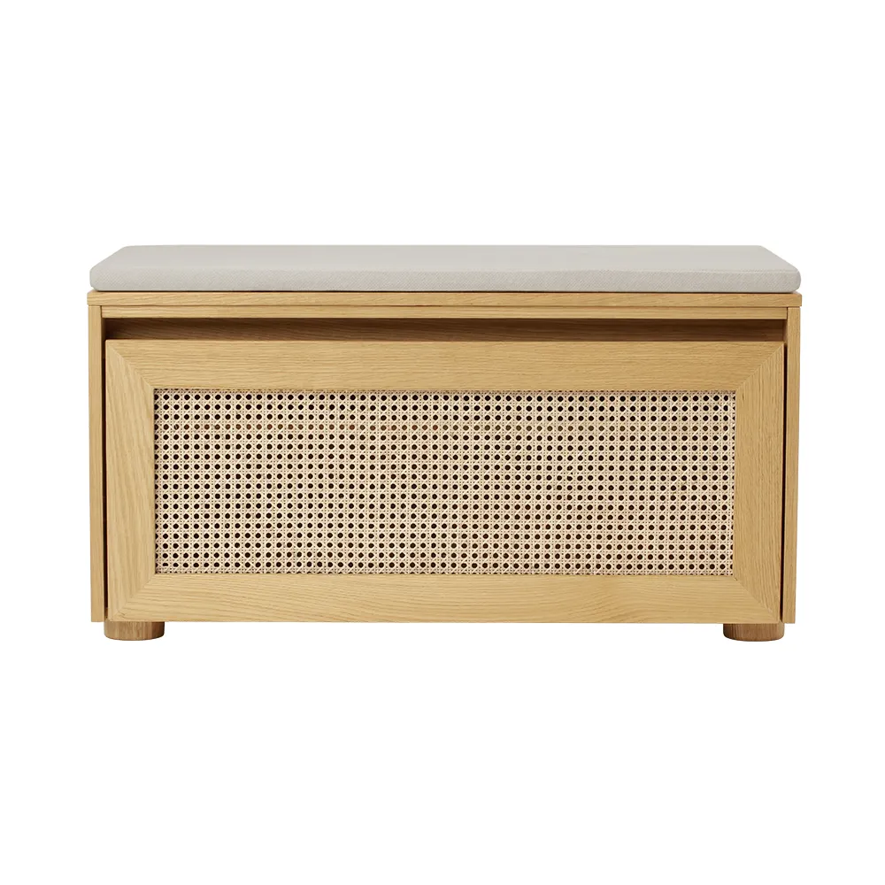Storage Bench Hideaway Cane – White Sands