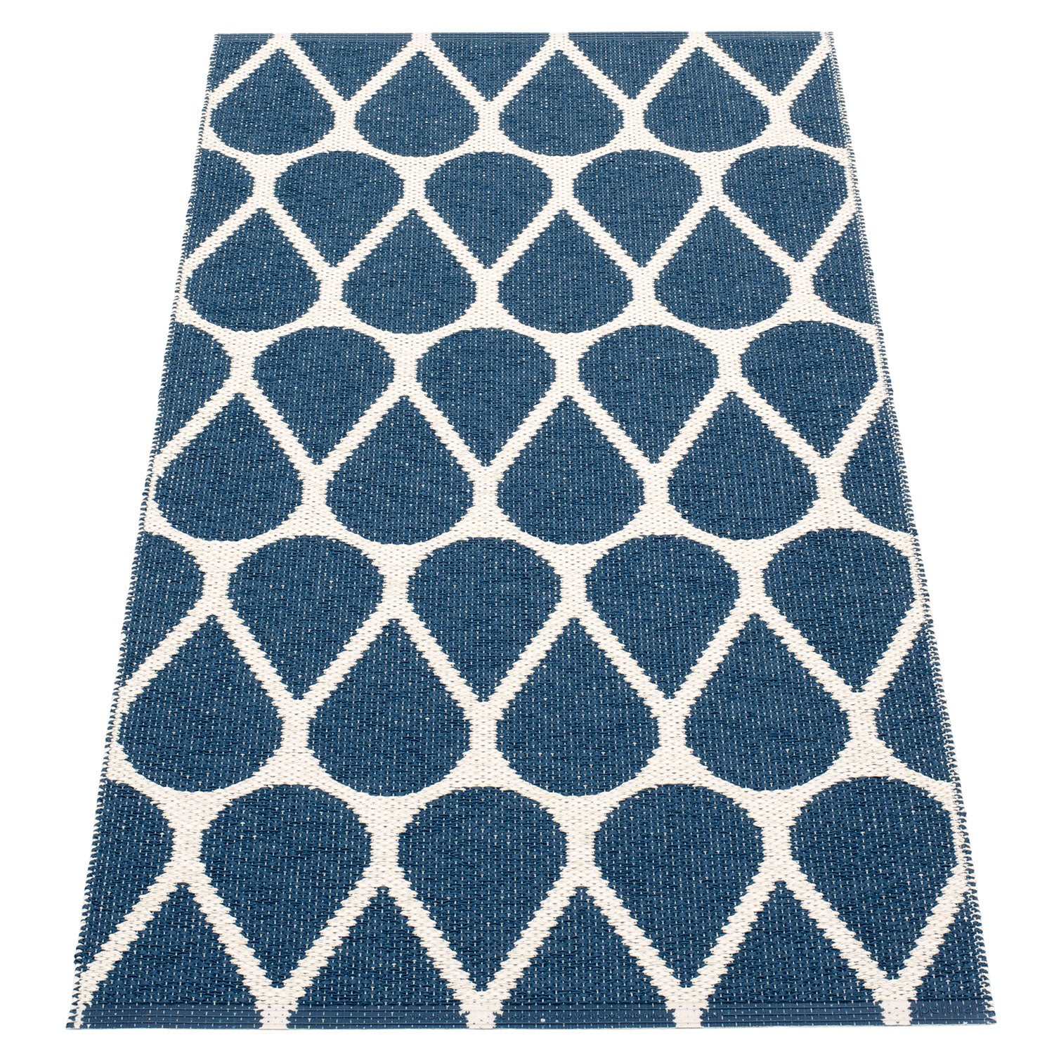 Otis Carpet 70x140 cm ocean blue / vanilla