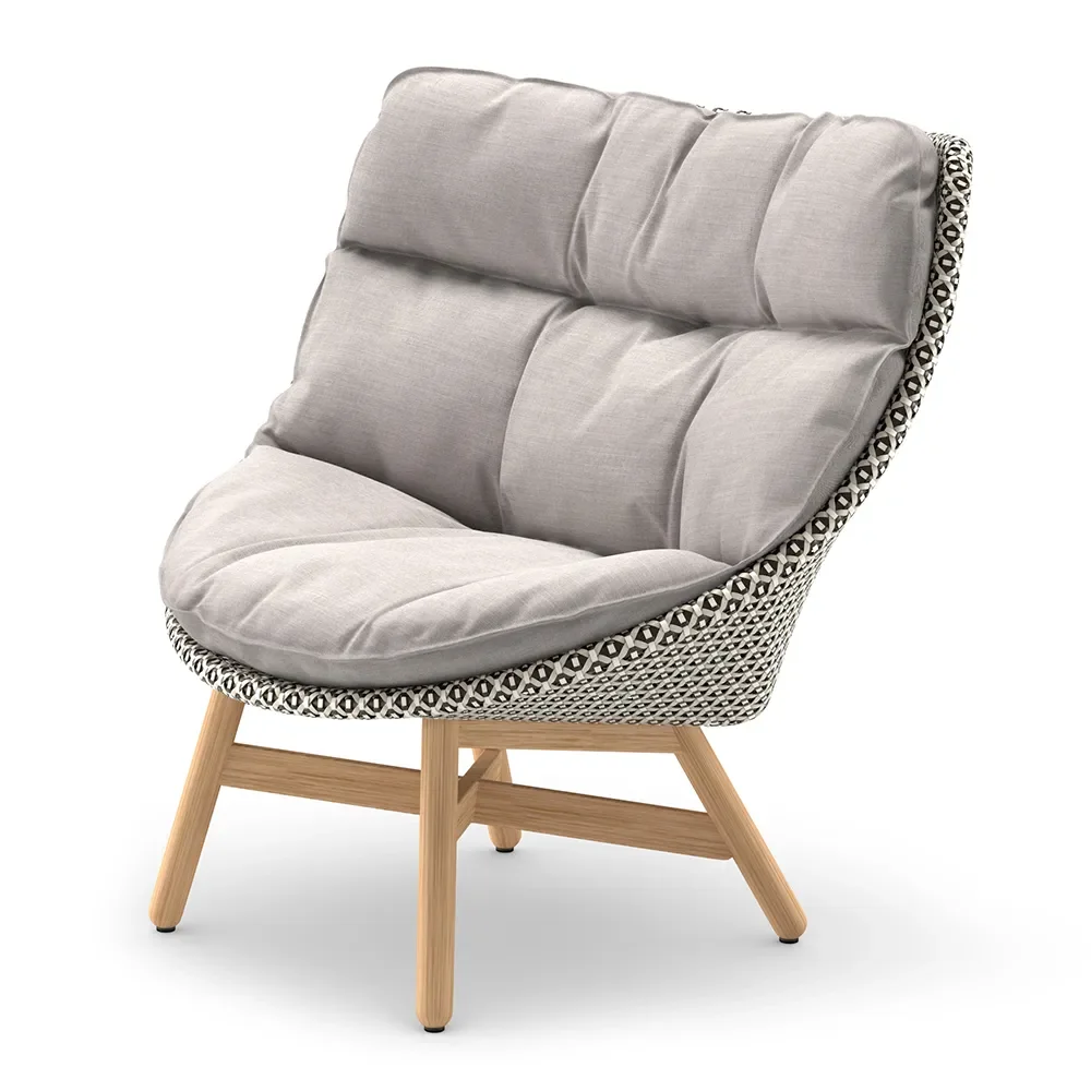 Mbrace wing chair teak AY5 teak 0205 pepper 0115