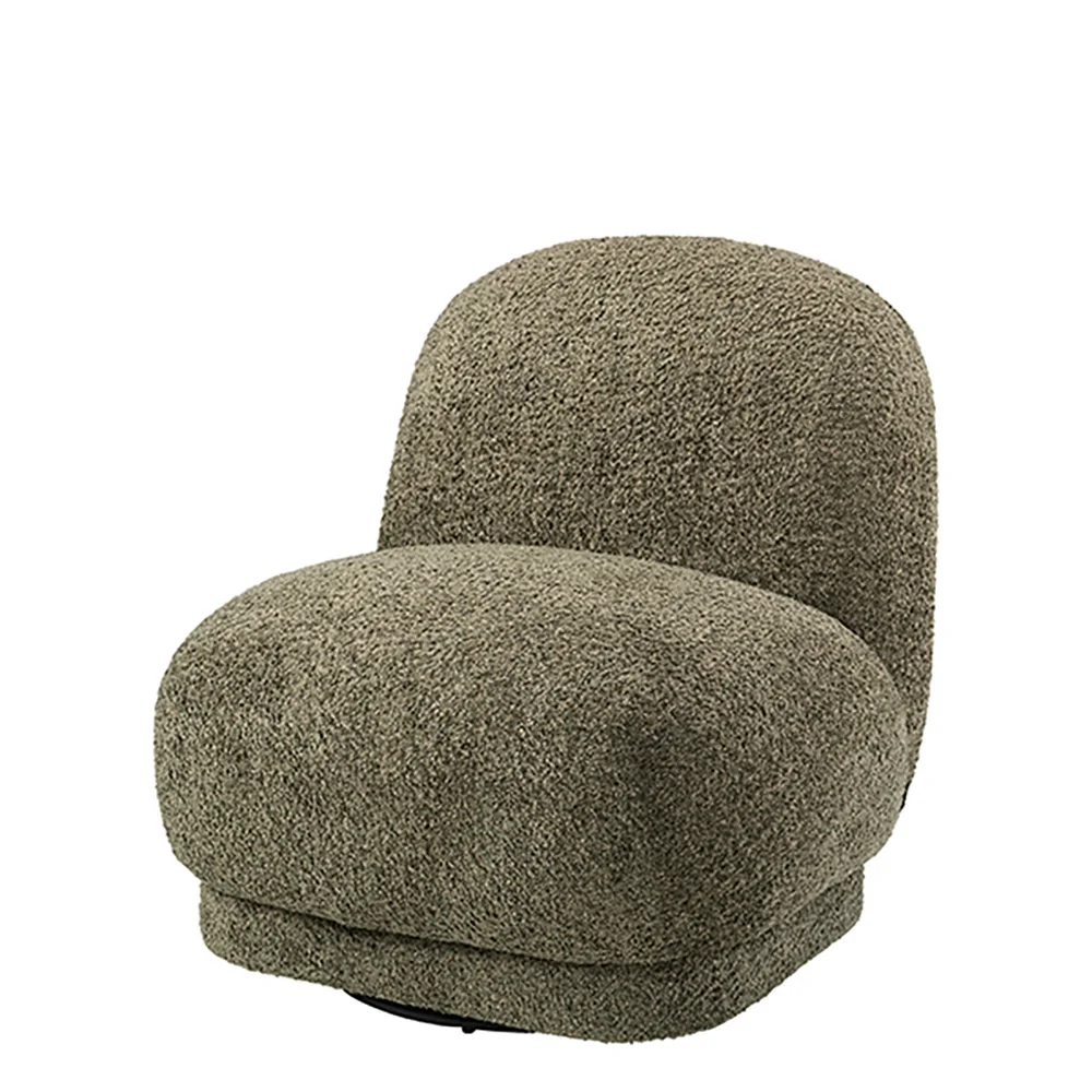 Baxter swivel lounge chair Vega forest