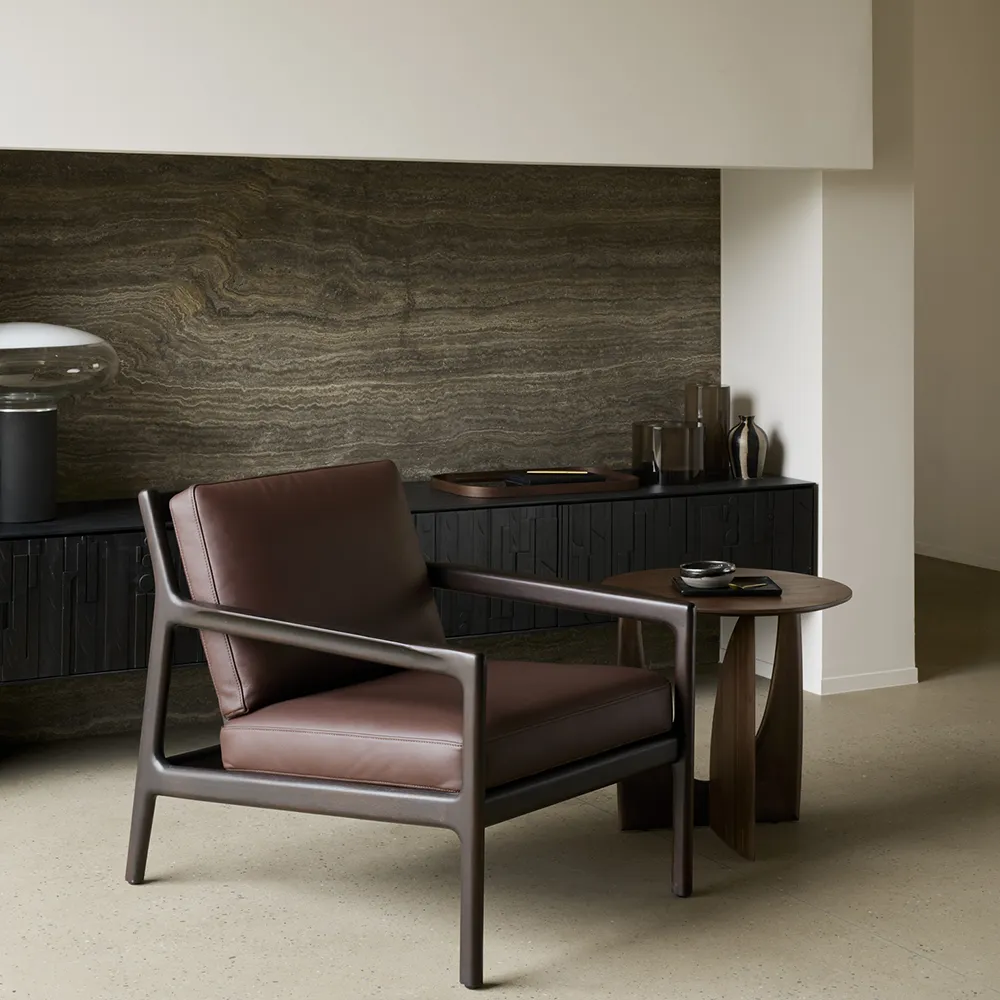 Jack Armchair Burgundy leather