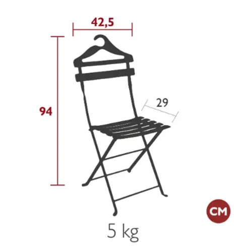 Bistro valet chair Acapulco blue