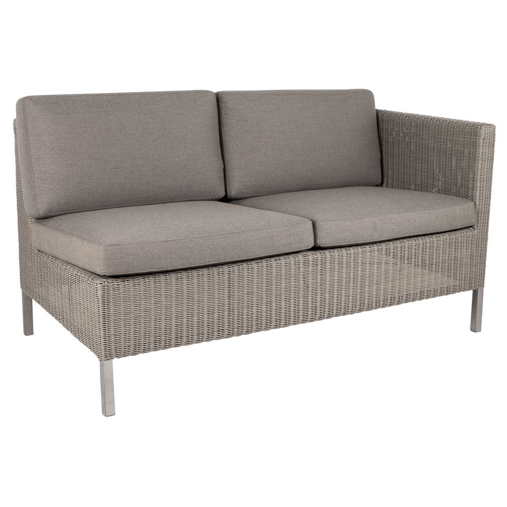 Connect 2-Seater Left Module High Artificial Rattan Taupe