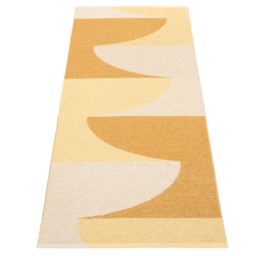 Hill carpet Ochre/Pale yellow/Cream 70 x 180cm