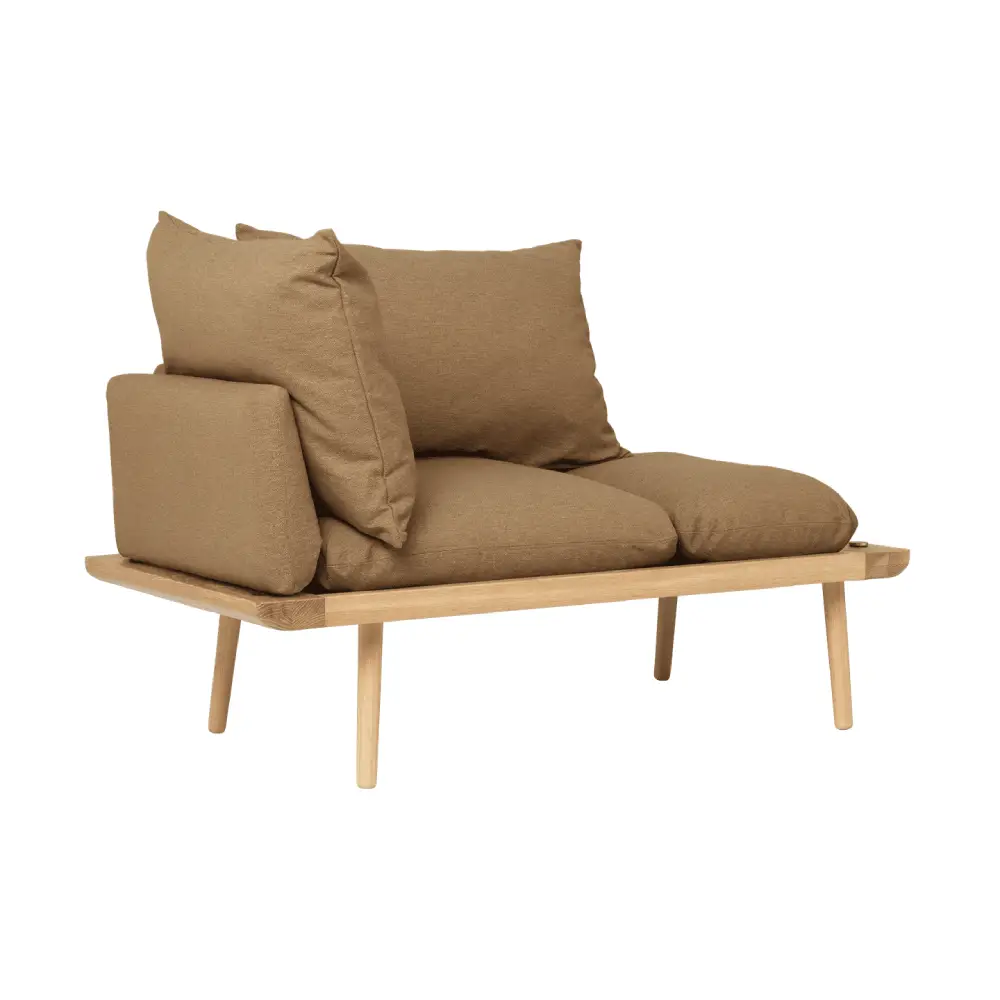 Lounge Around 1.5-seater sofa Oak/Sugar Brown