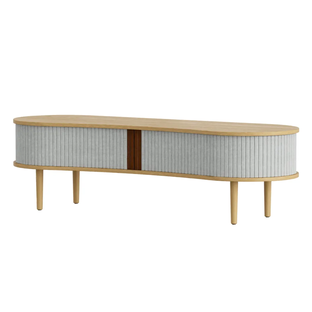 Audacious TV stand Oak/Sterling