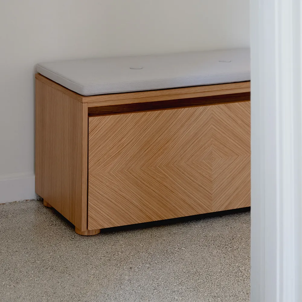 Storage Bench Hideaway Grid – Shadow