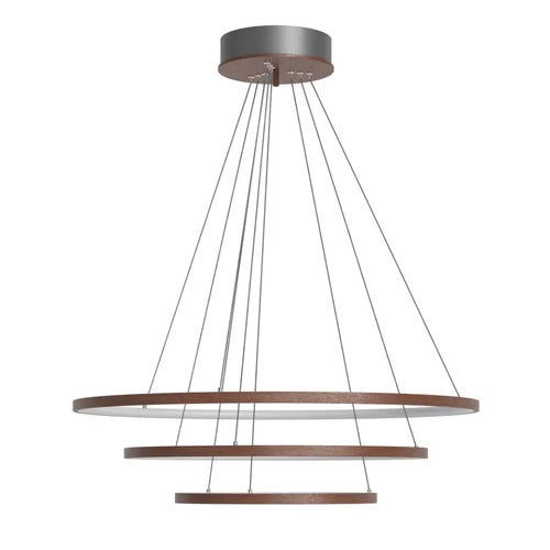 Trione Ceiling lamp Ø80cm LED walnut