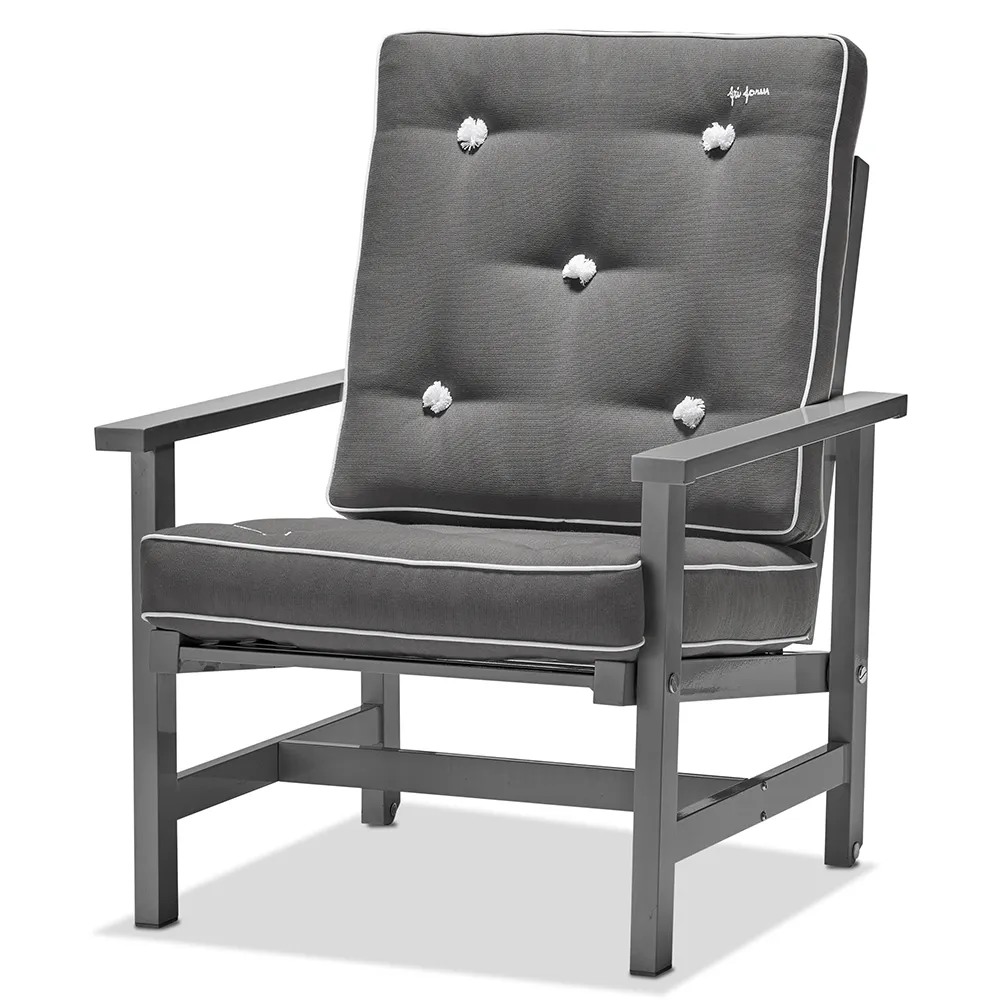 Armchair Grey Aluminium
